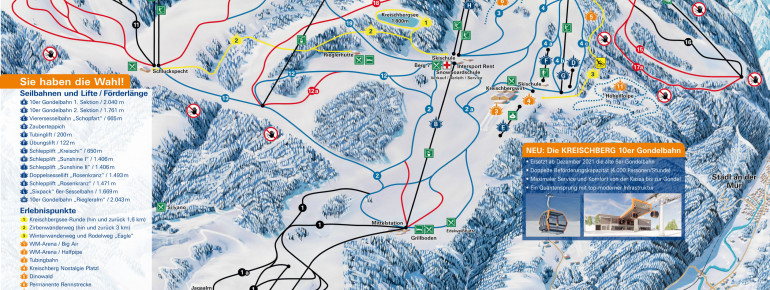 Loipenplan Murau - Kreischberg