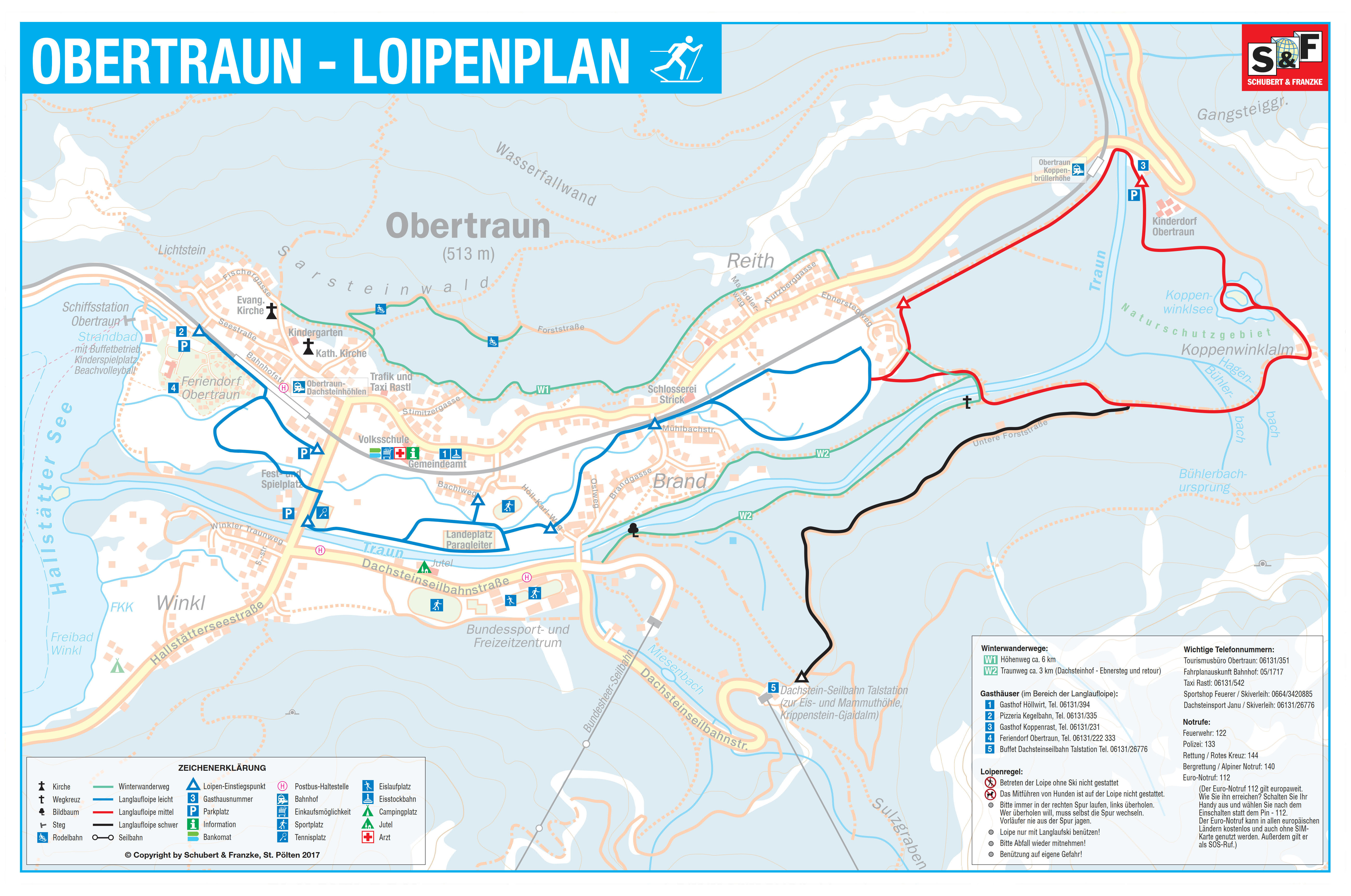 Loipenplan Obertraun