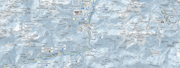 Loipenplan Bergsteigerdorf Kreuth