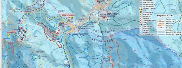 Loipenplan Langlaufzentrum Bayerisch Eisenstein