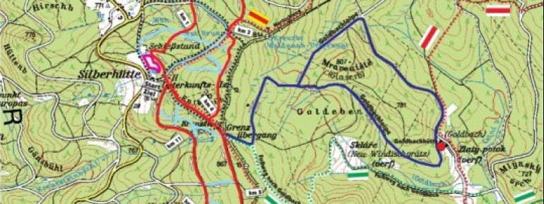 Loipenplan Langlaufzentrum Silberhütte Bärnau