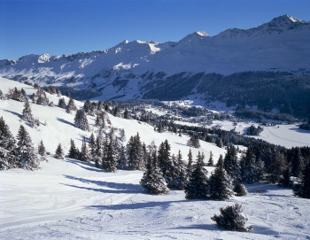 Traumhafte Winterlandschaft in Lenzerheide.