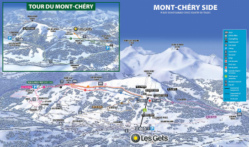Loipenplan Les Gets, Seite Mont-Chéry