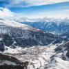 Blick vom Gemmipass hinunter auf Leukerbad