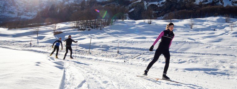 30 Kilometer besten präparierte Loipen stehen in Leukerbad zur Auswahl.