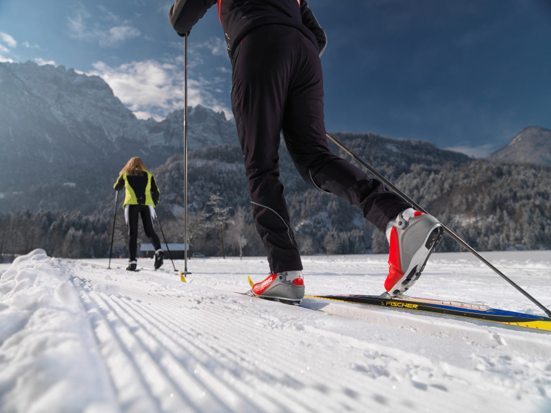 Die Loipen in den Lienzer Dolomiten sind sowohl für den klassischen als auch für den Skating-Stil ausgelegt.