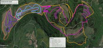 Gesamtes Netz mit Wanderwege