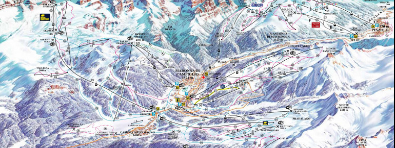 Loipenplan Madonna di Campiglio