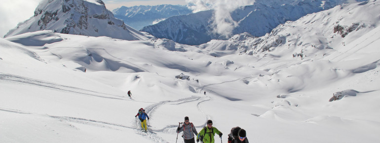 Skitouren gehen im Rofangebirge in Maurach