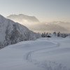 Schneebedecktes Zillertal
