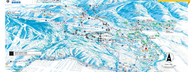 Loipenplan Mont Sainte Anne