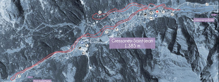 Loipen Gressoney-Saint-Jean