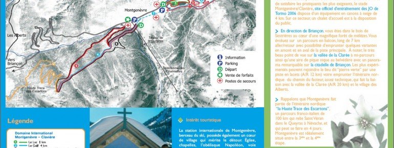Loipenplan Montgenevre