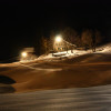 Langlaufloipe Oberberg am Abend