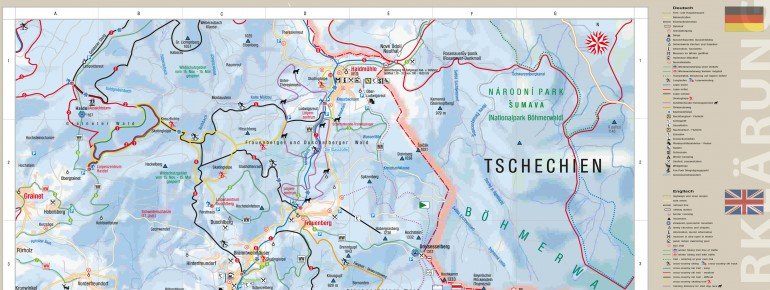 Loipenplan Altreichenau - Neureichenau - Lackenhäuser