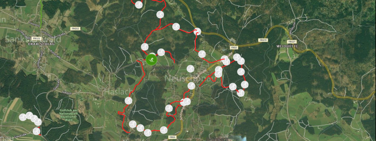 Loipenplan Neuschönau Waldhäuser