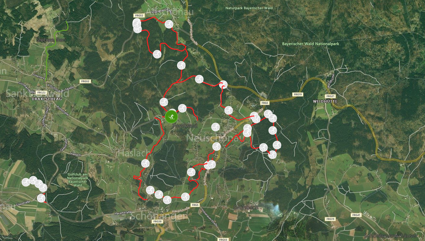 Loipenplan Neuschönau
