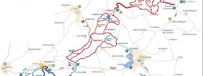 Loipenplan Nordic Parc Fichtelgebirge