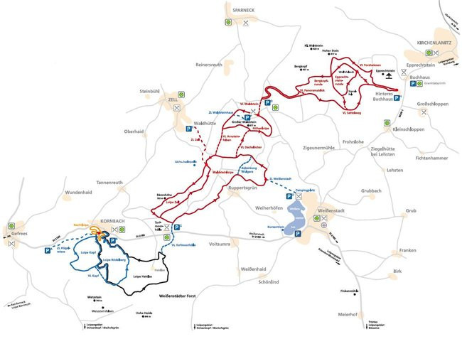 Loipengebiet Kornbach-Waldstein-Epprechtstein