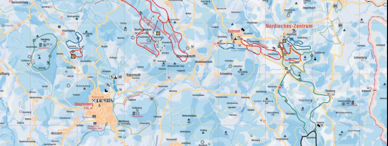 Loipenplan Nordisches Zentrum Breitenberg - Jägerbild