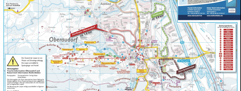 Loipenplan Oberaudorf - Kiefersfelden