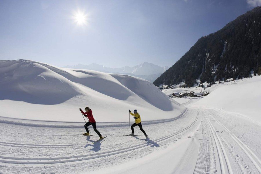 Zwölf Loipenkilometer ziehen sich durch die winterliche Natur rund um Obergurgl-Hochgurgl.