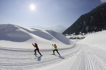 Zwölf Loipenkilometer ziehen sich durch die winterliche Natur rund um Obergurgl-Hochgurgl.