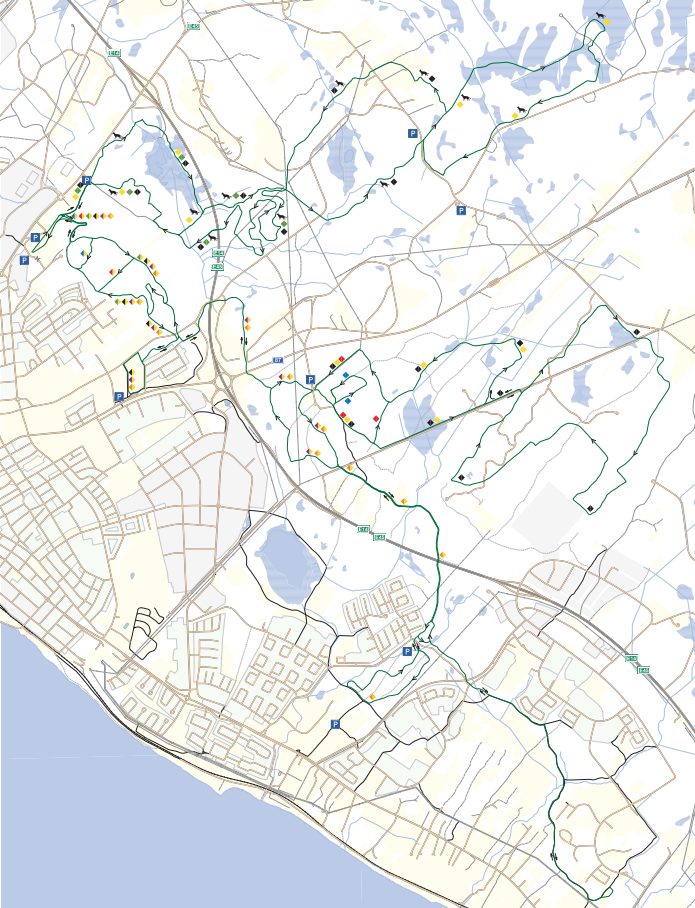 Loipenplan Östersund Skistadion