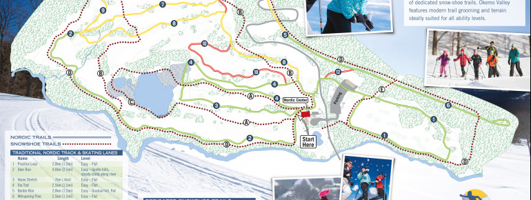 Loipenplan Okemo Valley Nordic Center