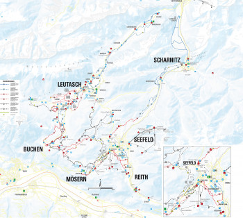 Trail Map Cross Country Skiing Seefeld