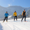 Die Loipen in Pfronten eignen sich zum klassischen Langlaufen und zum Skating.