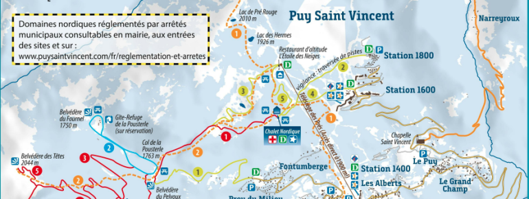 Loipenplan Puy St Vincent
