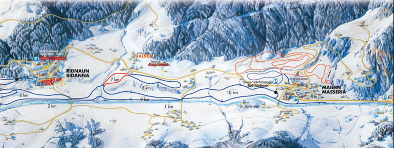 Loipenplan Ratschings - Ridnaun