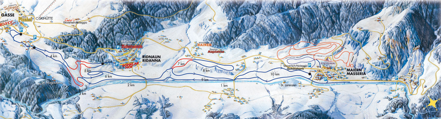 Loipenplan Ridnauntal