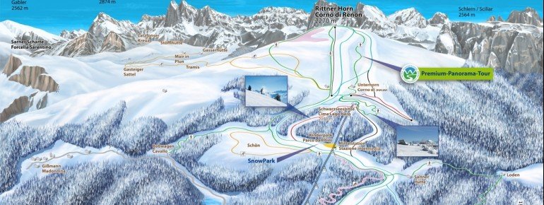 Loipenplan Rittner Horn