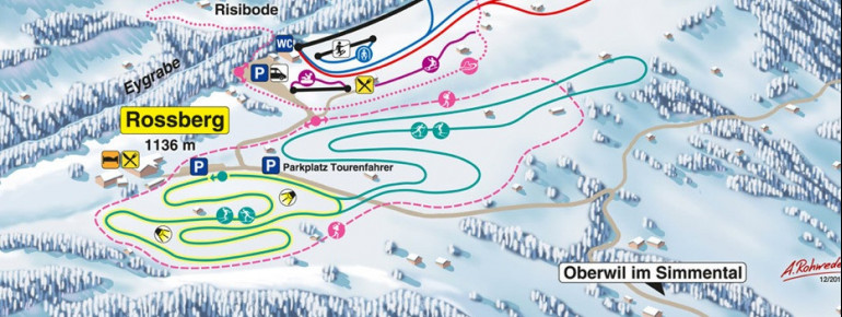 Loipenplan Rossberg Oberwil