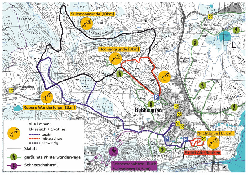 Loipenplan Roßhaupten