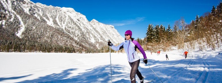 In Ruhpolding kann man auf den Spuren von Weltstars gleiten.