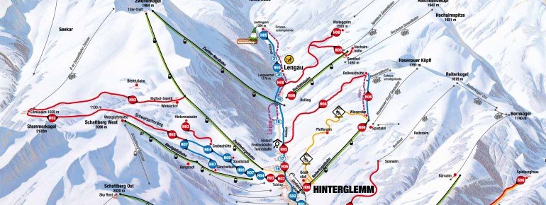 Loipenplan Saalbach Hinterglemm