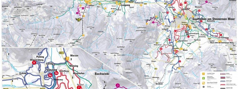 Loipenplan Saalfelden Leogang