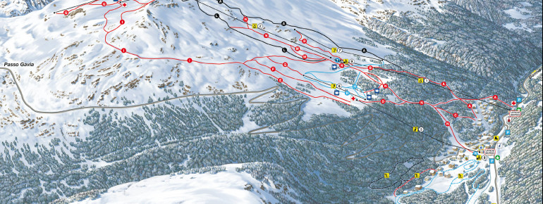 Loipenplan Santa Caterina Valfurva