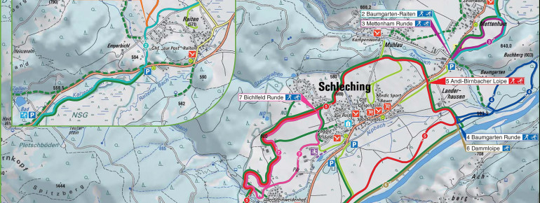 Loipenplan Schleching