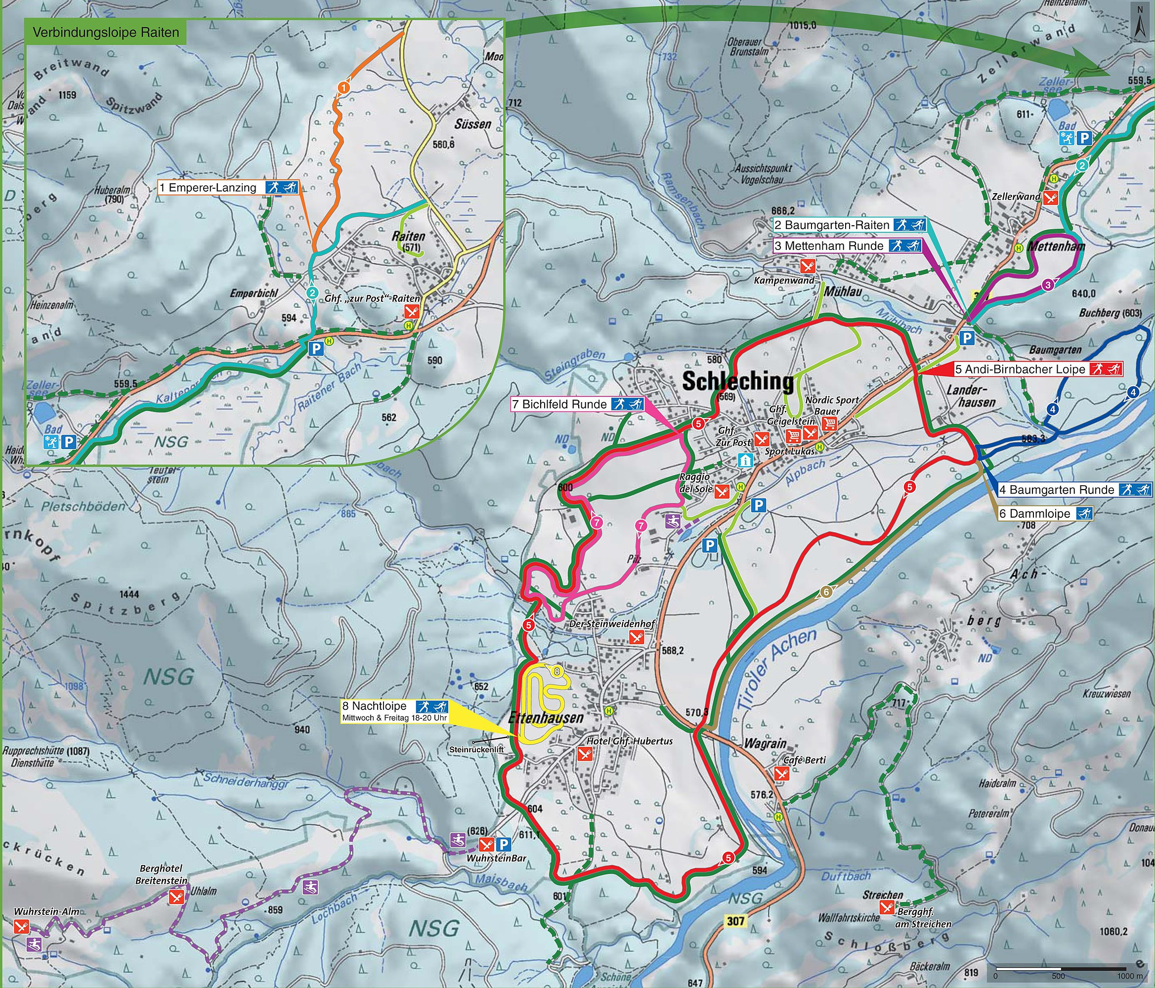 Loipenplan Schleching