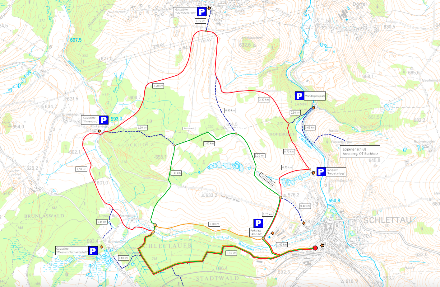 Loipenplan Schlettau