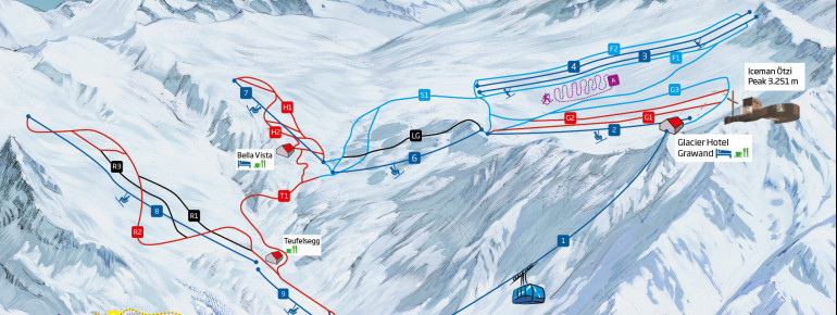 Loipenplan Schnalstal (Val Senales)