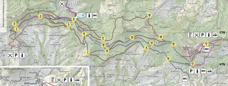 Loipenplan Langlaufzentrum Gantrisch