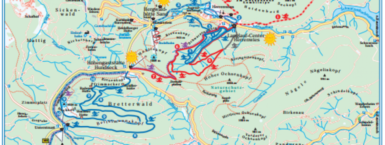 Loipenplan Schwarzwaldhochstraße