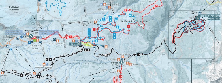 Loipenplan Seiser Alm