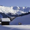 Die Langlaufregion ist eingebettet in eine traumhafte Bergwelt mit imposanten Gipfeln.