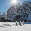 Eine 21,5 km lange Runde führt von Toblach zum Aussichtspunkt Drei-Zinnen-Blick.